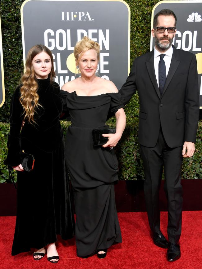 Harlow Jane, Patricia Arquette, and Eric White. Picture: Getty