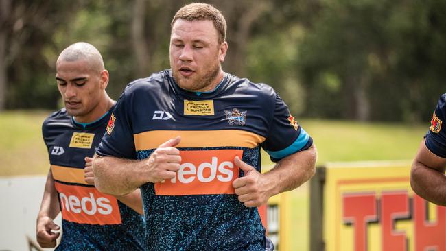 Shannon Boyd at Gold Coast Titans pre-season training. Picture: TITANS MEDIA