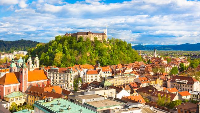 The vibrant Slovenian capital Ljubljana in afternoon sun. Picture: Istock