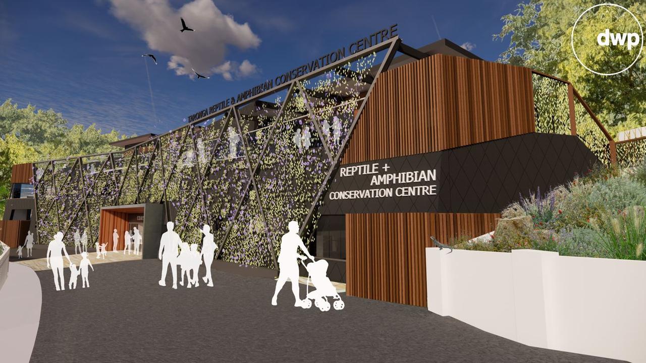 An artist's impression of the purpose-built Amphibian and Reptile Conservation Centre at Taronga Zoo in Mosman.