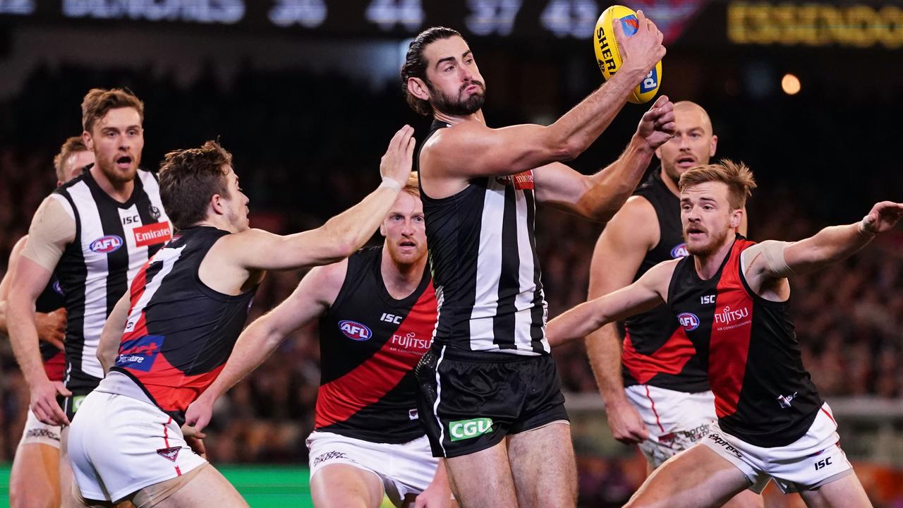 Could Collingwood and Essendon play each other three times next home and away season? (AAP Image/Scott Barbour)