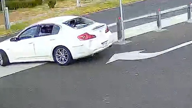 A 19-year-old man from the Nissan later presented to hospital with a gunshot wound to his upper body. Picture: Victoria Police.