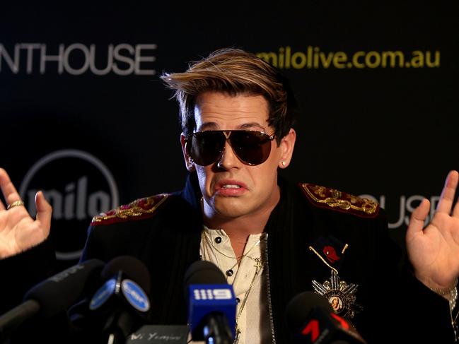 Milo Yiannopoulos is angry about a lot of things. Picture: Getty Images