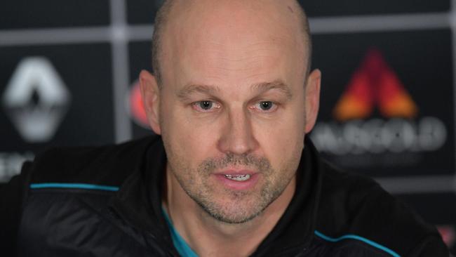 Former Port Adelaide senior assistant coach Matthew Nicks in 2017. Picture: AAP / David Mariuz