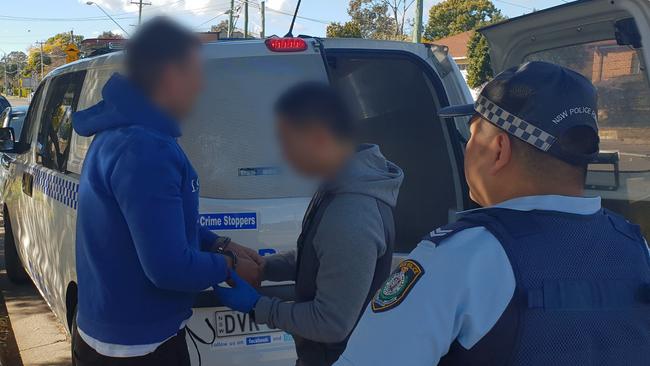 The man was arrested at Fitzwilliam Rd. Picture: NSW Police