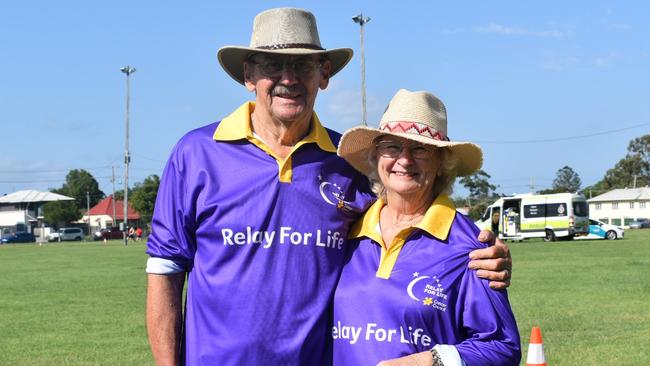 Roland and Tarana Cruice at the Ipswich Relay for Life on Saturday. Picture: Jessica Baker