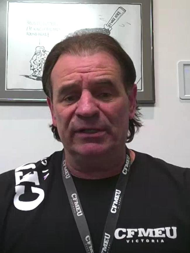 CFMEU leader John Setka. Picture: ABC