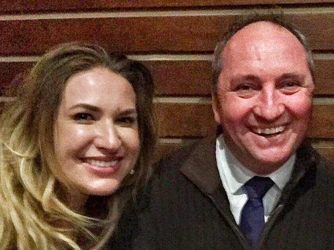 Barnaby Joyce with his lover and former staffer Vikki Campion