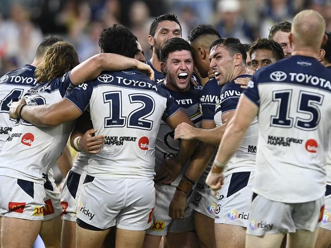 The Cowboys celebrated a thrilling golden point win, but it might have come at a cost. Picture: Getty Imagess