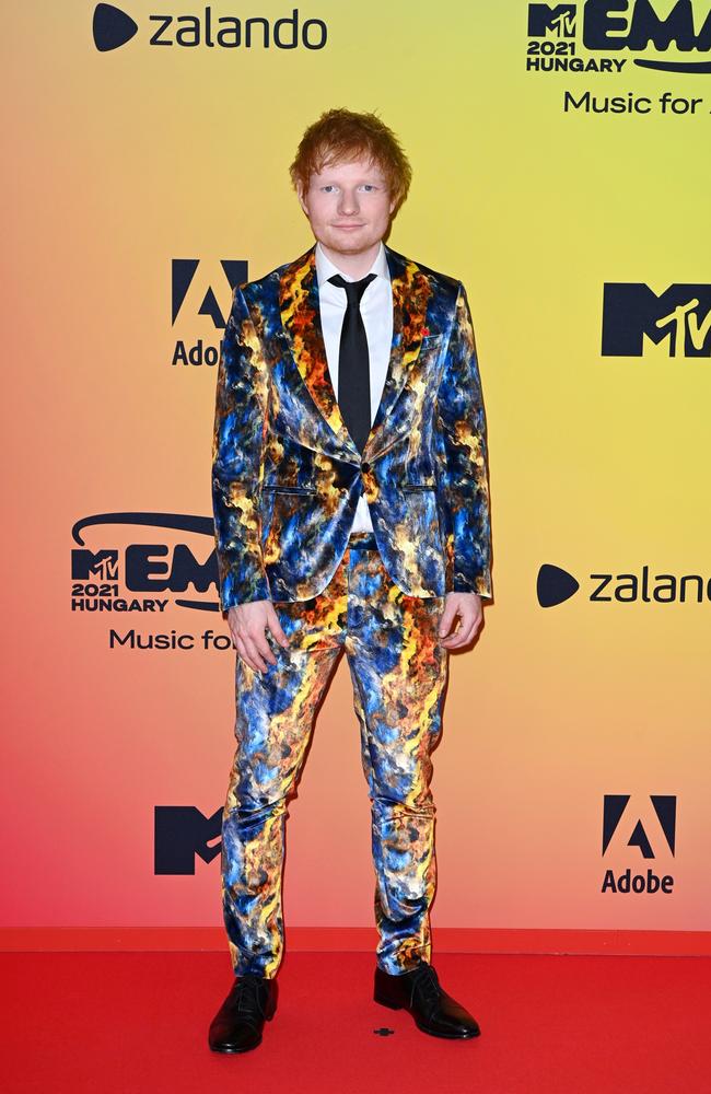 The singer went for a bold palette. Picture: Kate Green/Getty Images for MTV