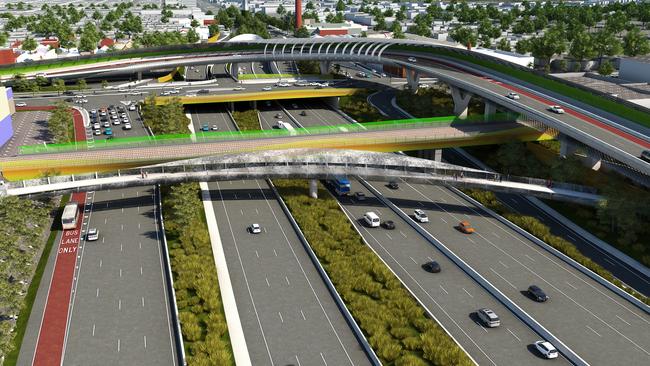 A render of the East West Link.