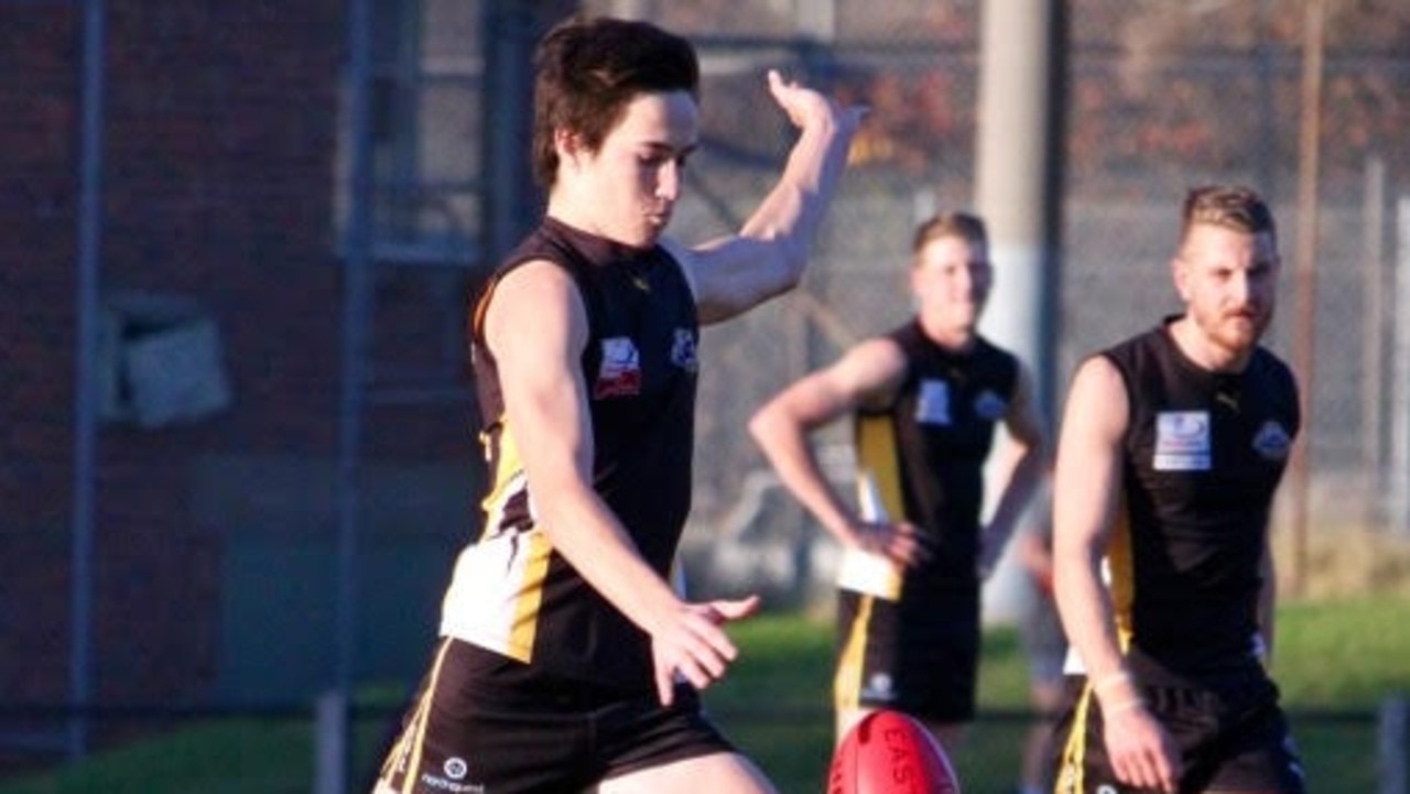 Cooper Sharman in action for Balwyn in the Eastern Football League (EFL). Picture: David Woodhouse