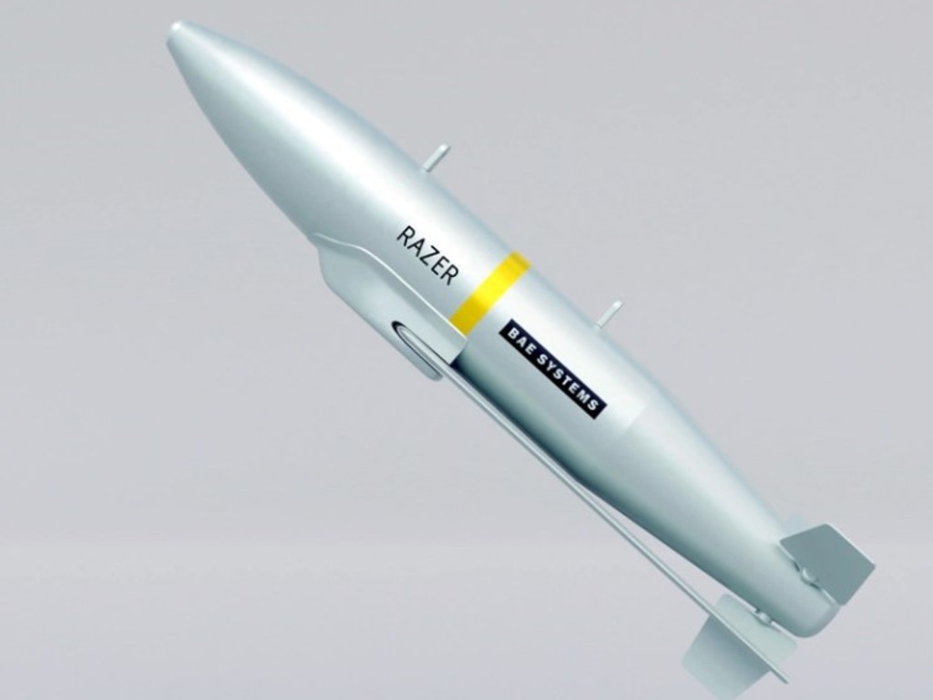 British Aerospace Australia announced a new sovereign guided missile dubbed the Raxer. Picture: BAeE