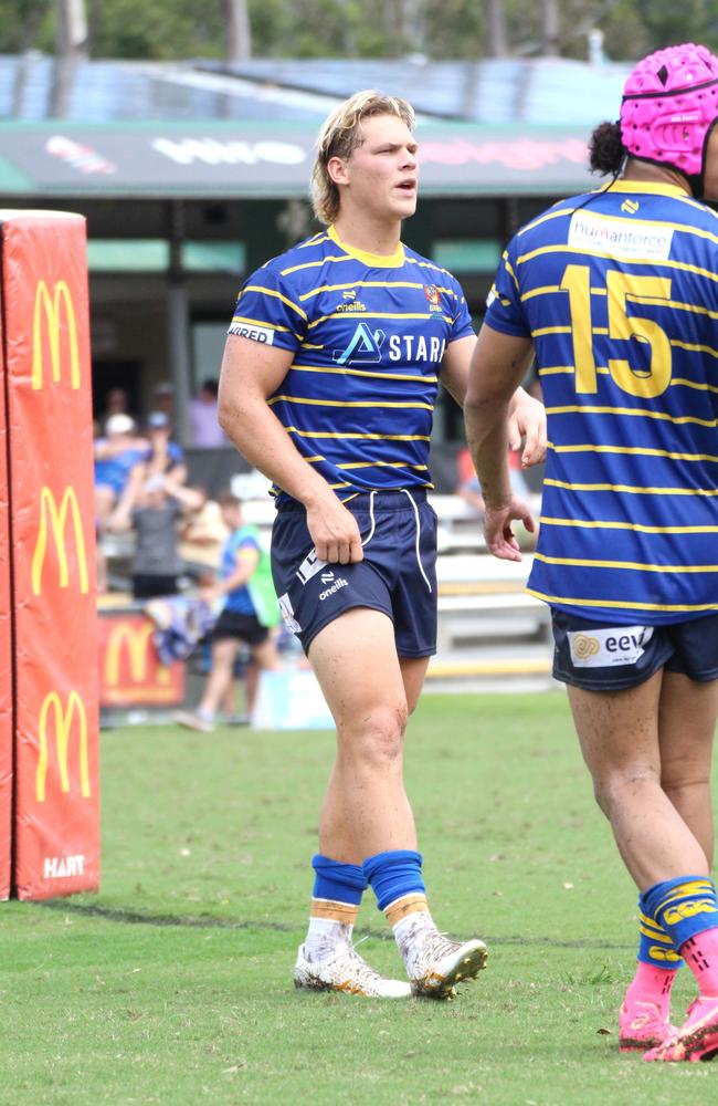 Frankie Goldsbrough. Colts 1 club rugby action between Easts and GPS. Saturday April 6, 2024.