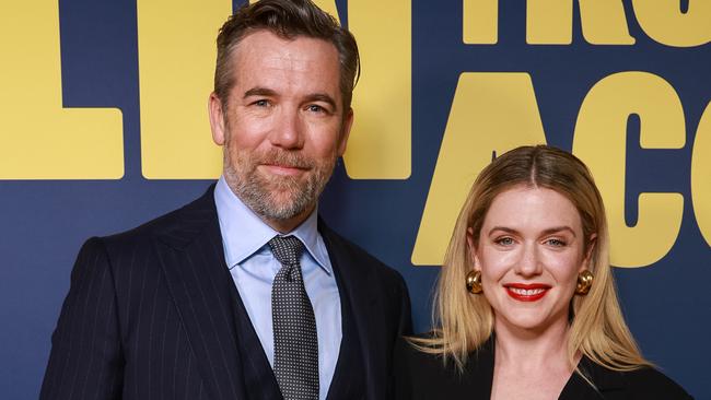 Daily Telegraph. 29, May, 2024.Stars of, Colin From Account, Patrick Brammall and Harriet Dyer, during the Colin From Accounts S2 Premiere, at The Factory Theatre, Marrickville, today.Picture: Justin Lloyd.