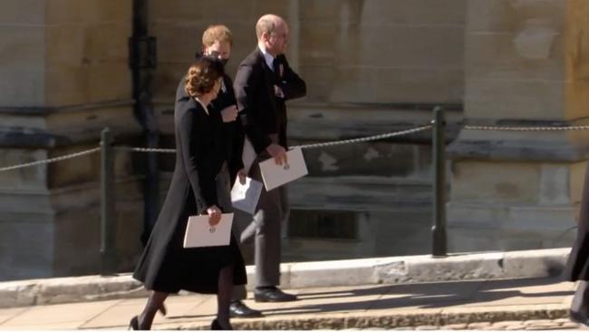 Kate played peacemaker between the brothers after the funeral. Picture: BBC