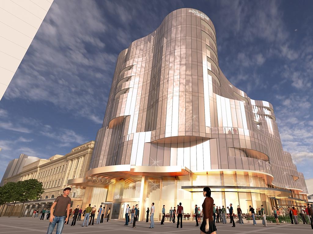 New designs for the proposed redevelopment of the Adelaide Casino have been released. Picture: SkyCity