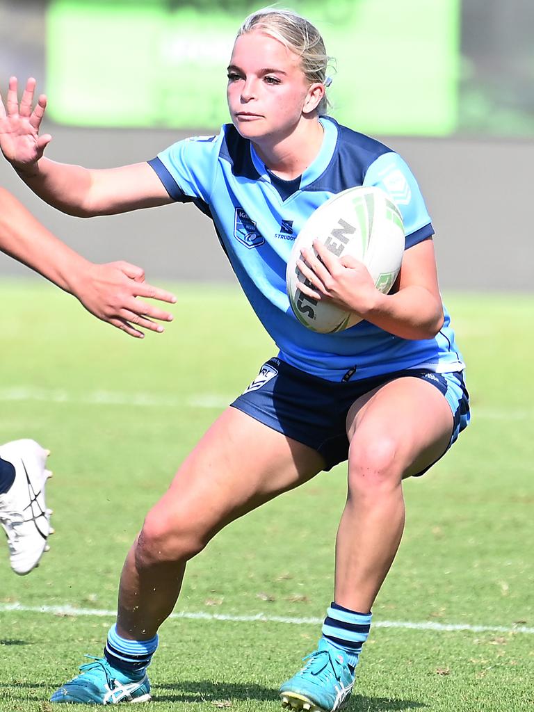 QLD girls Vs NSWCHS ASSRL grand finals Friday July 7, 2023. Picture, John Gass