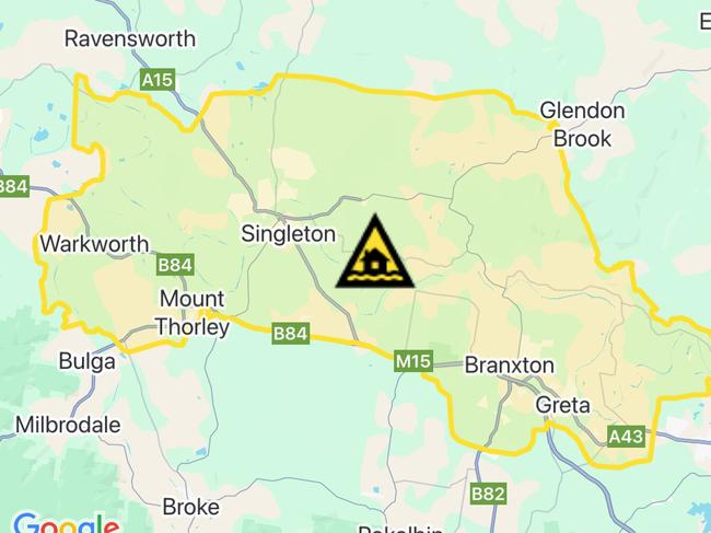 NSW floods: Suburbs at risk. Picture: Hazards Near Me NSW