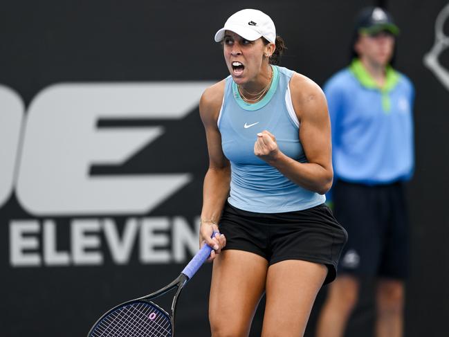 Madison Keys has cruised into the Adelaide International final with a win over Liudmila Samsonova. Picture: Getty Images