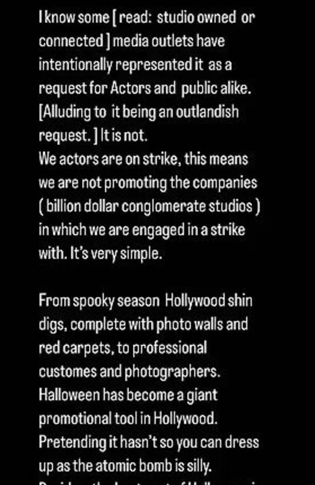 Rose said Halloween has become a “promotional tool” for studios.
