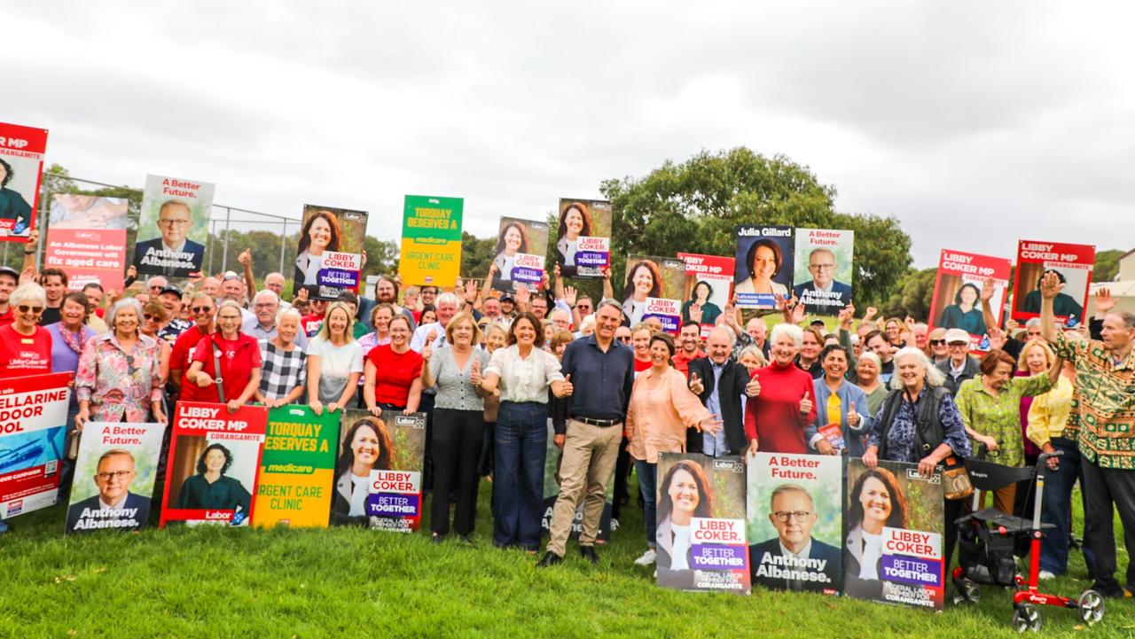 Libby Coker at her federal campaign launch. Picture: Facebook.