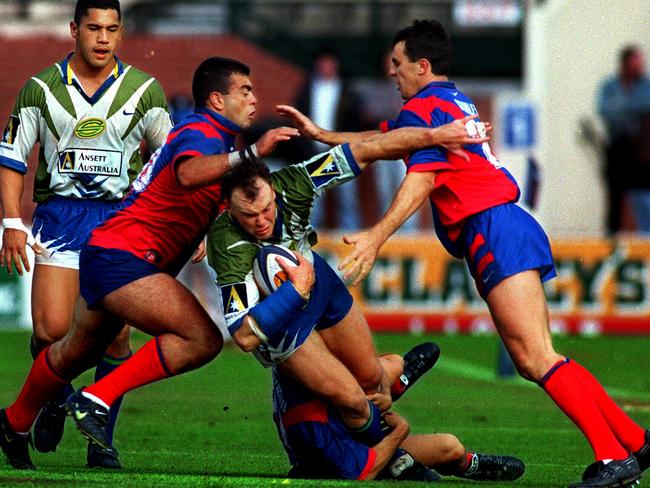 Adelaide Rams vs. Canberra Raiders at the Adelaide Oval during the now defunct Super League.