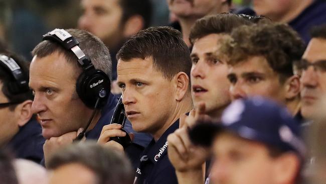 Brendon Bolton produced a brilliant coaching performance against GWS. Picture: Michael Klein