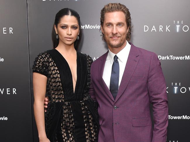 Matthew McConaughey and his wife Camila Alves have three children together. Picture: Michael Loccisano/Getty