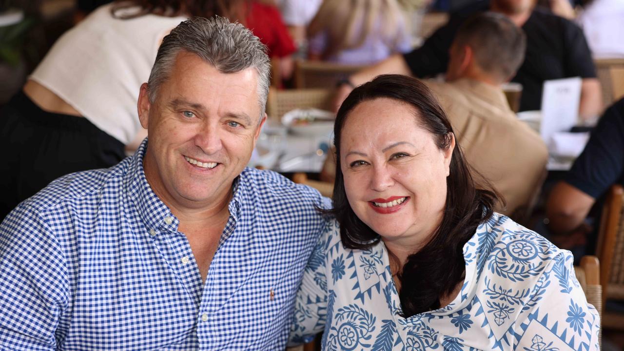 Jimmy Williams and Bernadette Williams at the M.O.B Academy Charity Lunch Edgewater Dinner and Lounge Capri on Via Roma for Gold Coast at Large. Picture, Portia Large.