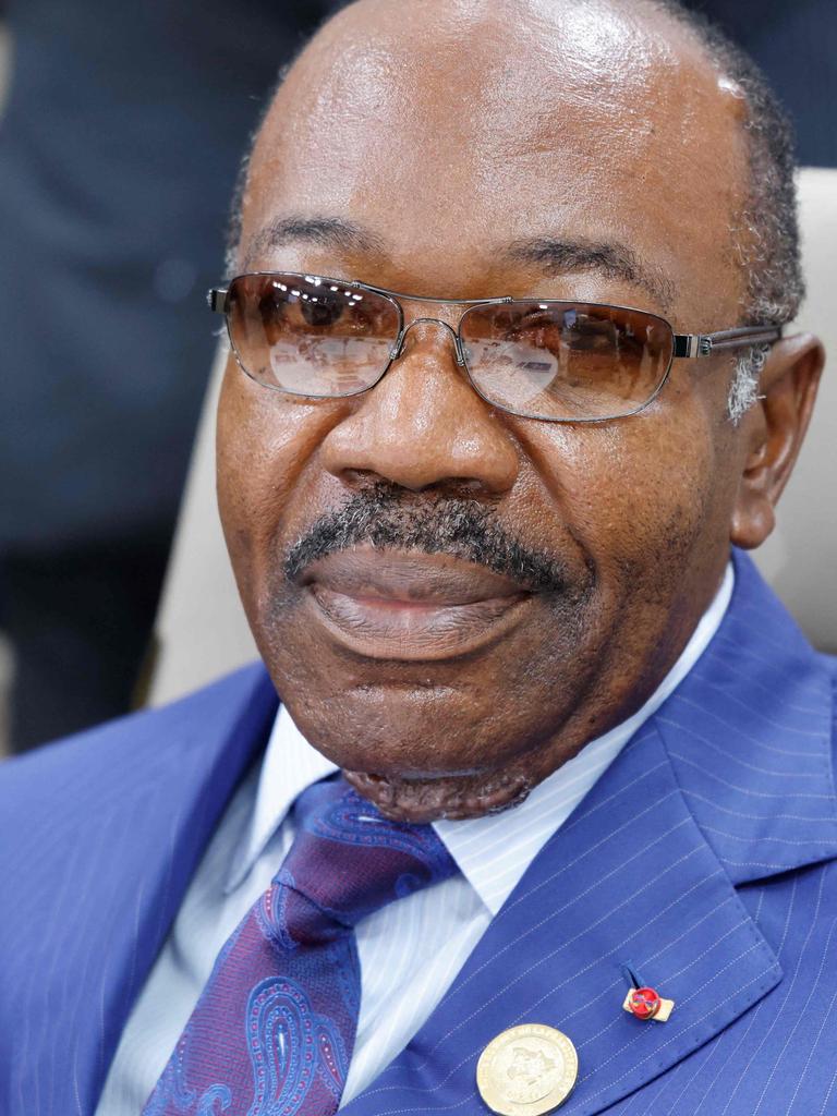 Gabon's President Ali Bongo has ruled the African state for 55 years. (Photo by Ludovic MARIN / POOL / AFP)