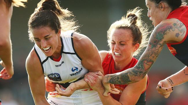 Angela Foley can accept a one-match ban. Photo: Michael Dodge/Getty Images