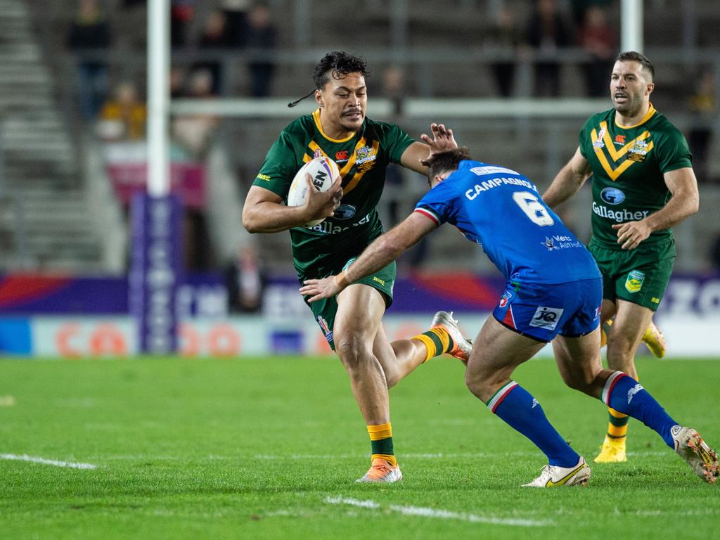 Nanai capped off his season playing for the Kangaroos at the Rugby League World Cup.