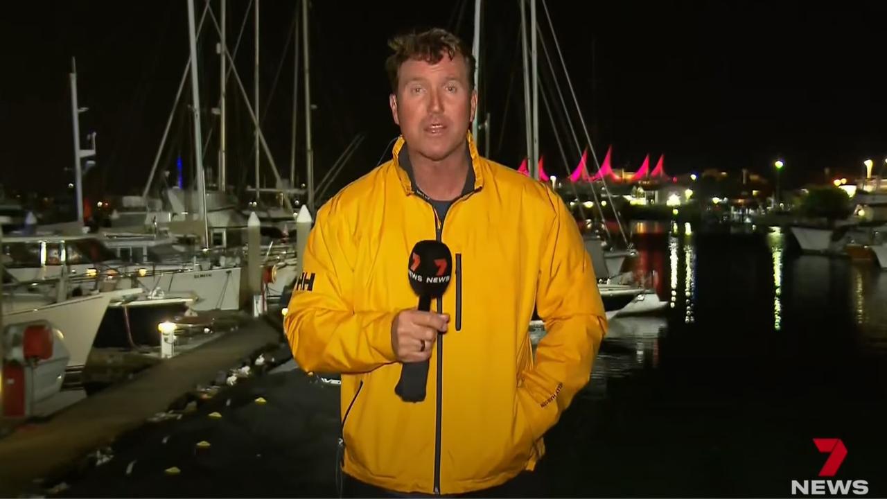 Channel 7 weatherman Paul Burt gives his final report for the network telling viewers 