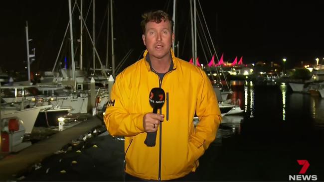 Channel 7 weatherman Paul Burt gives his final report for the network telling viewers 