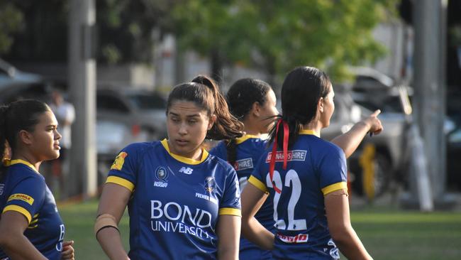 Premier Women’s Wests and Bond University. Saturday March 25, 2023. Picture: Nick Tucker.