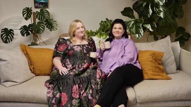 Comedians Rosie Waterland and Tanya Hennessy have joined the TALK campaign. Picture: Supplied