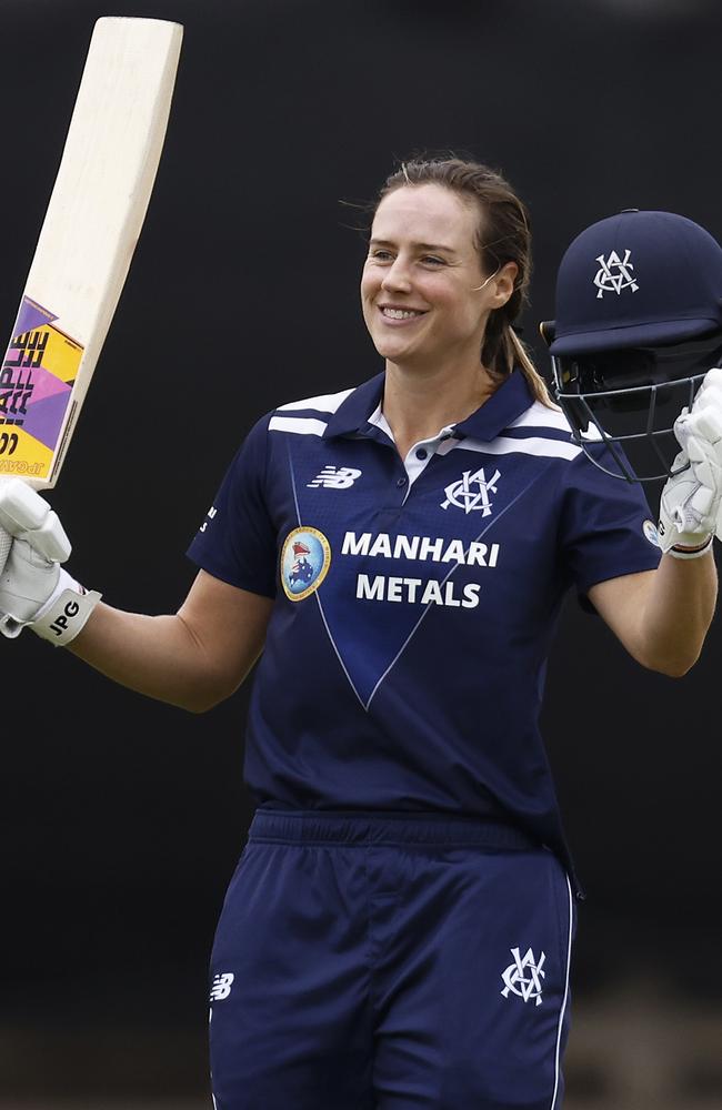 Perry making one of her five centuries for Victoria in 2023. Picture: Daniel Pockett/Getty Images