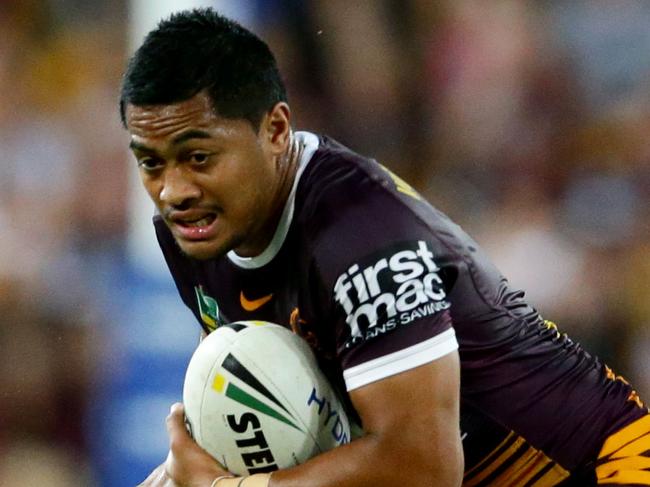 Anthony Milford of Brisbane during the NRL match between the Brisbane Broncos and the Newcastle Knights. Pic Darren England.