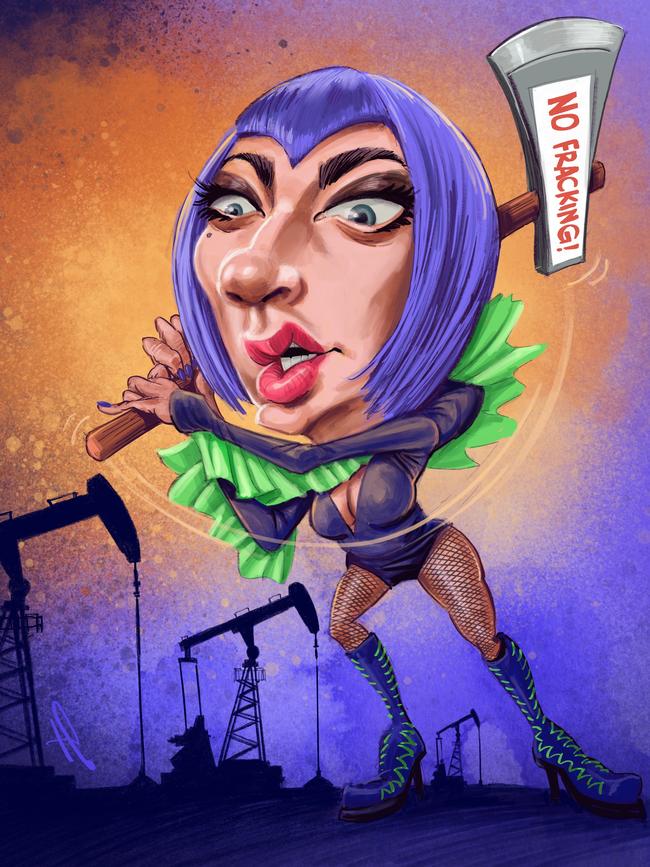 Lady Gaga has stumped for Joe Biden. Artwork: Terry Pontikios