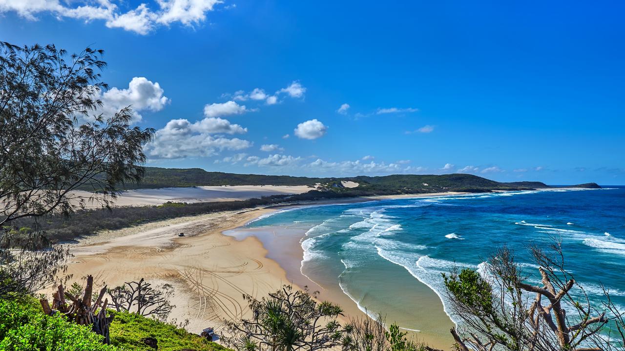 Professor Seymour said an option to prevent more stingings involved closing K’gari’s beaches, such as this one at Indian Head, so urgent research could be undertaken.