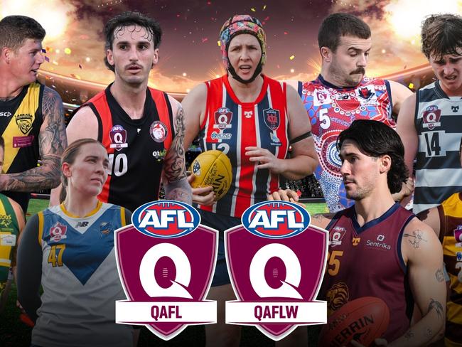 QAFL, QAFLW coaches nominate. Pictures: Highflyer Images and Brooke Sleep Media.