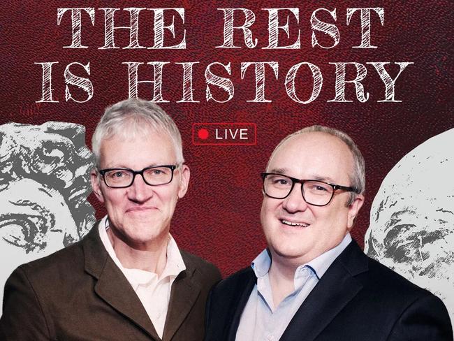 'The Rest is History' podcast with Tom Holland & Dominic Sandbrook.