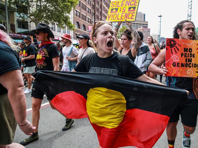 Protesters want history reversed, so Australia never was colonised. Picture: Getty