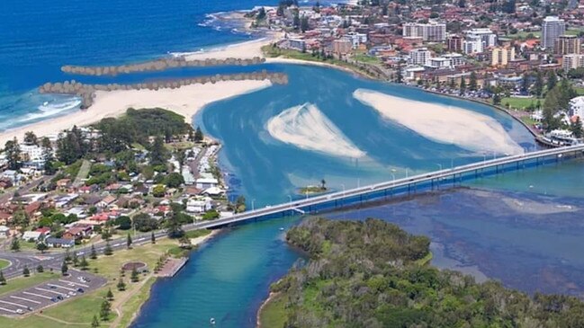 An artist's impression of what the twin breakwalls at The Entrance could look like. Picture: Where's our Breakwall at The Entrance Channel NSW Facebook page