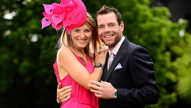 Cadel Evans and wife Chiara Passerini attend Derby Day and Melbourne Cup | news.com.au — Australia's leading news site