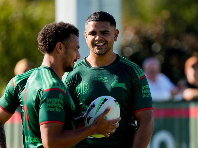 Latrell Mitchell during Captain's Run ahead of his first game this season. Picture: South Sydney Rabbitohs