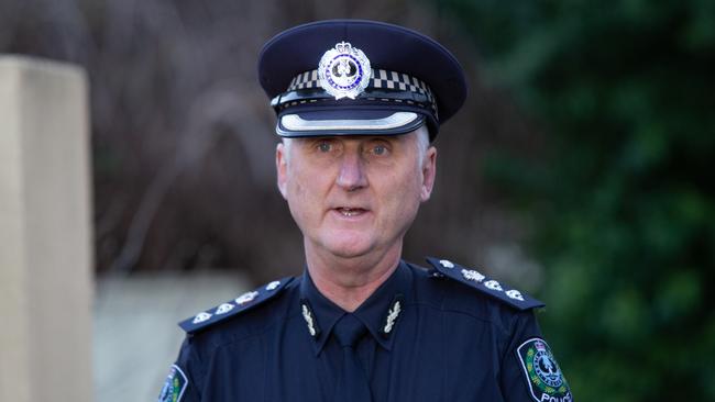 Acting Assistant Commissioner Graham Goodwin said Operation Mandrake was targeting offenders “luring” kids into a life of crime. Picture: Brett Hartwig