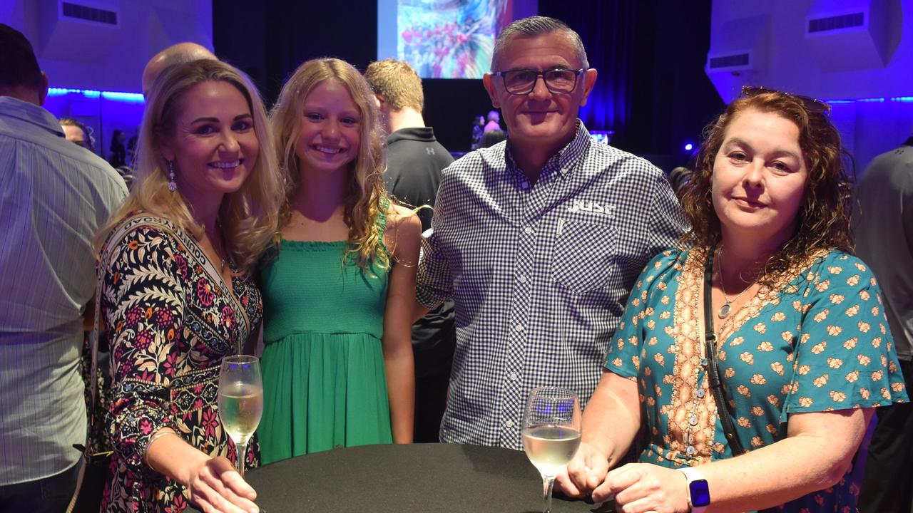 Leah and Ava Hogan with Sharon Dixon and Stephen Ballhause