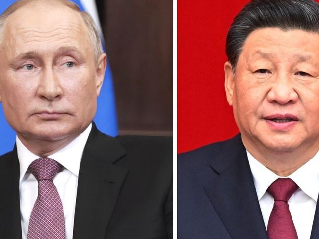 Vladimir Putin and Xi Jinping composite pic. Picture: Getty Images